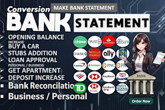 bank statement bank statement PDF to editable format