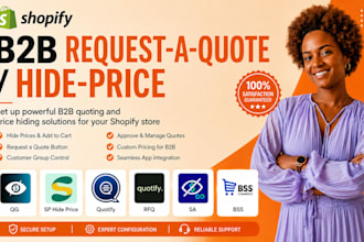 setup shopify request a quote qg rfq sa quotify sp hide price bss orderrequest