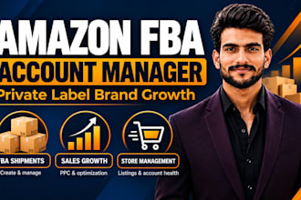 be your amazon fba private label account manager and virtual assistant