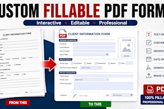create custom fillable PDF forms