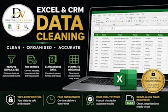 clean and organise your excel or CRM data