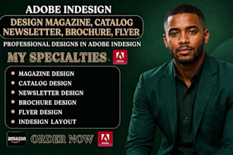 design magazine catalog indesign newsletter brochure flyer on adode