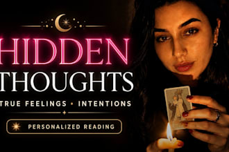 do a psychic reading on their hidden thoughts and feelings