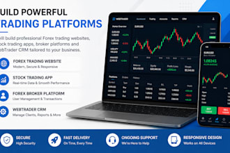 develop forex trading website, stock app, broker platform, and webtrader CRM