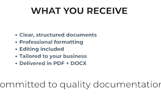 develop clear policies and procedures for your business