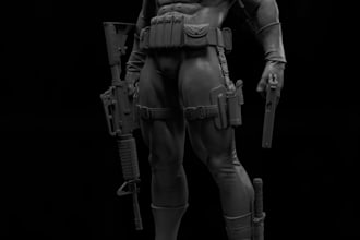 sculpt detailed 3d characters for games collectibles and 3d printing