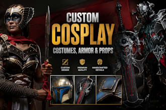 create custom cosplay anime and game, armor and cosplay props