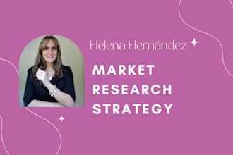 design the methodological strategy for your market research