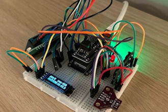 build arduino esp32 electronics prototype, iot device and hardware