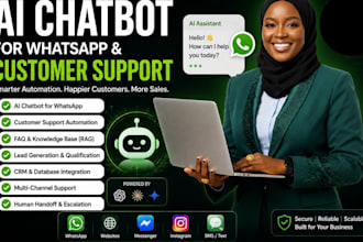 build ai chatbot for whatsapp and customer support