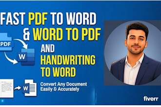 do PDF to word, word to pdf and handwriting to word