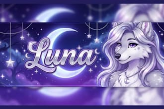 furry discord banner furry banner fursona banner anthro furry headshot furry oc