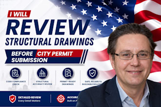 review structural drawings before city permit submission