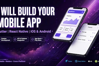 build flutter mobile app for android and ios