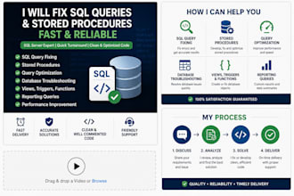 fix sql server queries stored procedures and database issues