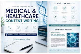 write engaging medical, healthcare and biotech content