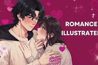 draw bi anime couple art pfp yaoi oc ship art boys love manhwa illustration