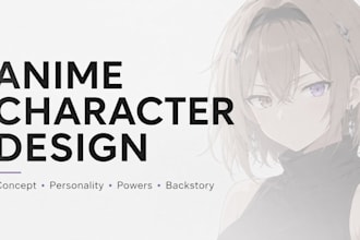 design and develop your original anime or game character