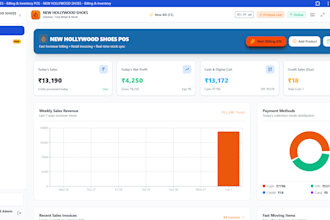 develop a custom billing pos and inventory management software