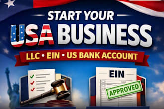 register USA llc, obtain ein and setup US account wise mercury stripe