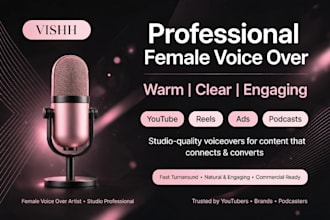 professional hindi female voice over for youtube videos ads