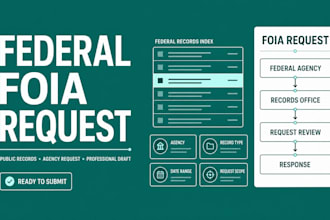 prepare a federal agency foia public records request