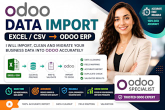 import clean and migrate your excel CSV data into odoo erp