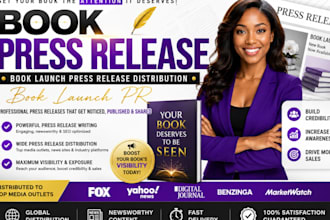 book press release, book launch release distribution, book launch pr