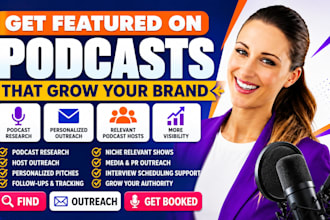 do podcast outreach guest booking and influencer outreach for brand visibility