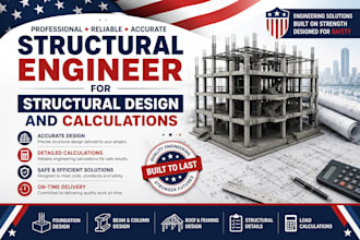 be your structural engineer for structural design and calculation
