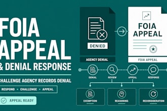 draft a foia appeal and response to an agency denial