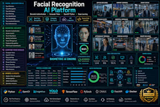 develop facial recognition, face detection, computer vision, biometric ai system