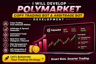 polymarket copy trading bot development polymarket arbitrage bot development