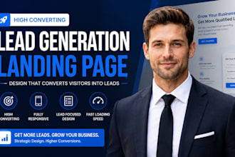 design a high converting lead generation landing page