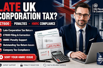 fix your late uk corporation tax return, ct600 penalty and hmrc compliance issue