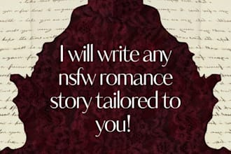 write a custom romance, dark romance, or fantasy story