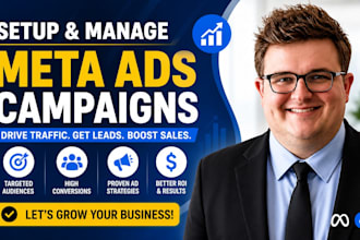 setup and manage meta ads marketing campaigns meta ads manager and facebook ads