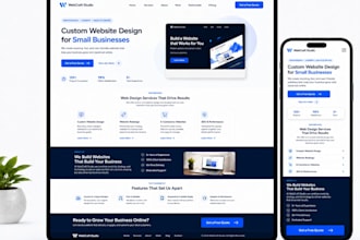 create a fully custom coded website design for you