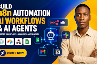 build n8n automation, ai workflows, n8n ai agents and workflow automation
