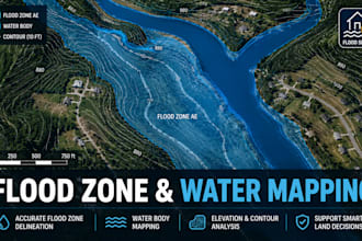 create site analysis map with zoning parcel and contour data for site