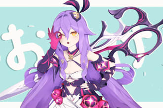 create 3d character models, vrchat avatar, vtuber character and vroid,mmd, gmod