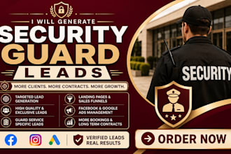 generate qualified security guard leads with facebook and google ads