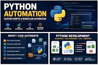 develop custom python automation scripts