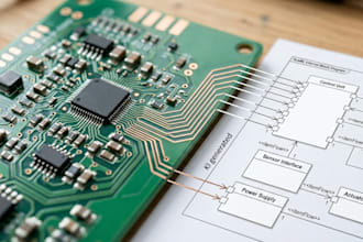 review your electronic schematic and identify design risks