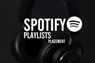 do organic music promotion and playlist placement campaign for all genre tracks
