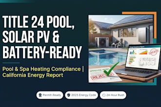 title 24 for pool and spa heating, solar pv and battery ready compliance