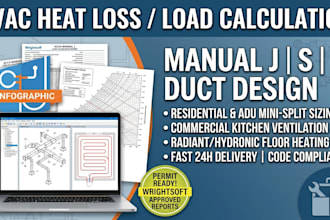 manual j manual s manual d hvac heat loss calculation load calculation report