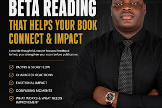 beta read your fiction and give honest reader feedback