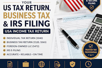 prepare file your US tax return, business tax irs filing usa income tax return