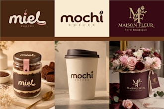 create a modern custom logo for your brand